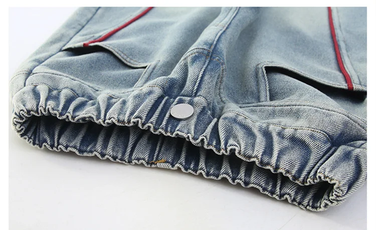 Markendesign Kinder Verdickte Winter-Warmjeans für Mädchen, Lose Gerade Kaschmir-Gefütterte Jeanshosen, Isolierte Denim-Hosen für Kinder – Detail 11