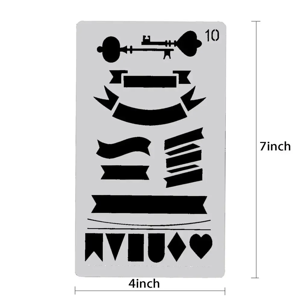 12 Pcs Stencils for Painting Reusable Stencil Flower Animal Deer Bear Butterfly Bird Mountain Themed DIY Craft Template