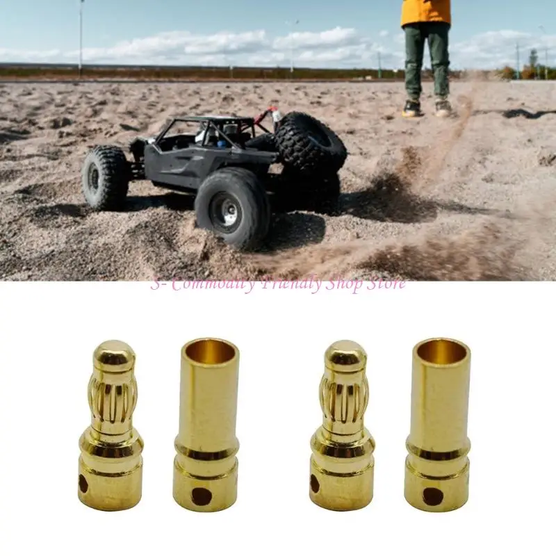 85AE 15Pairs 3.5mm High Conductivity Banana Plugs Male and Female Plug Connector for Remote Control Aircraft and Boats Use