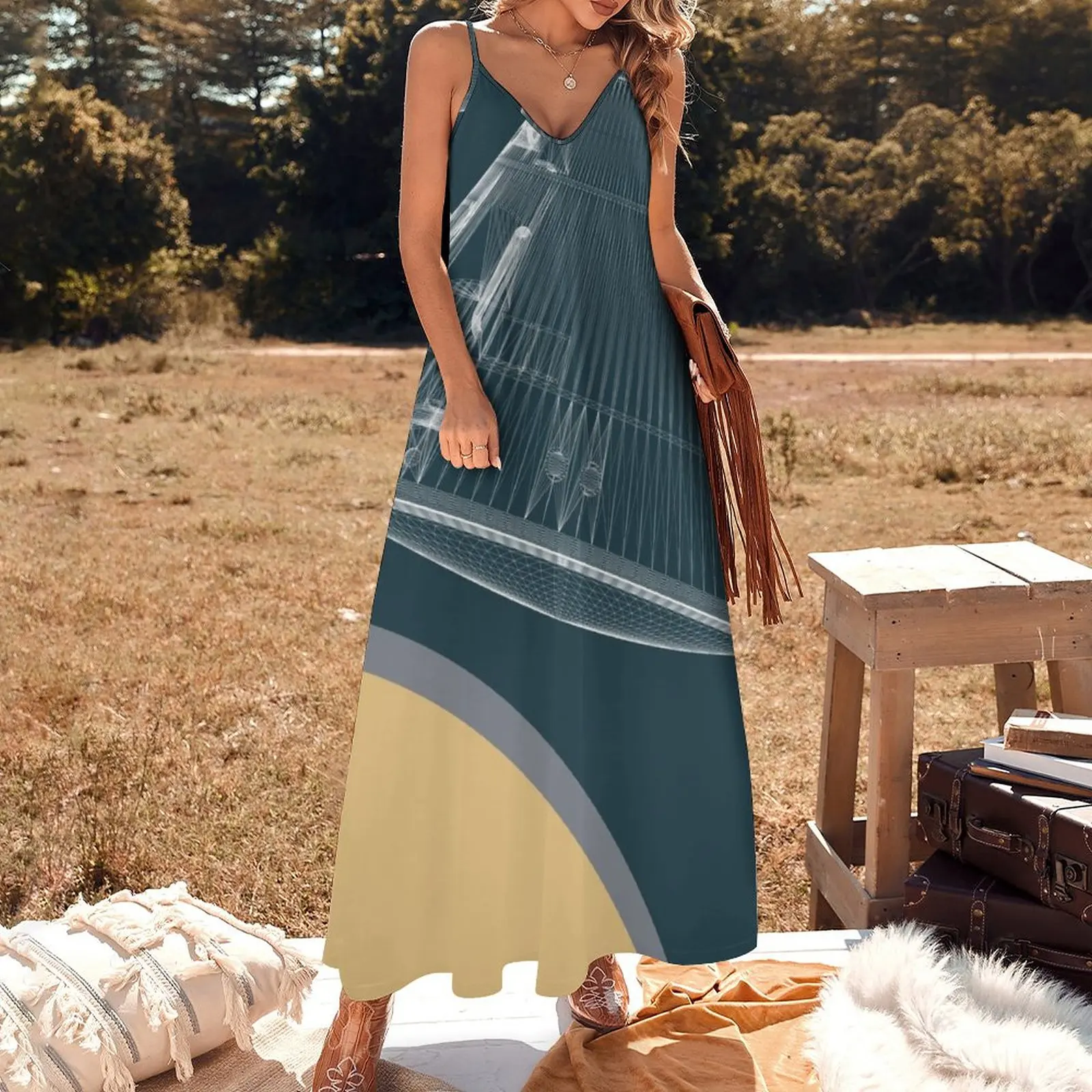 Apollo 11-Robe de Bal en Fibre, Vêtements d'Été