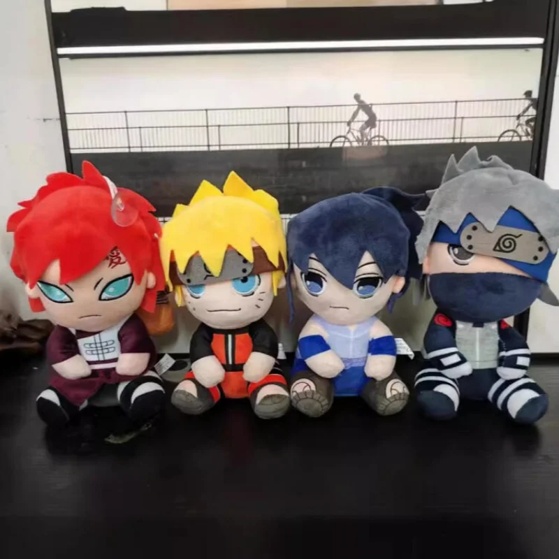 New Model Japanese Anime Naruto Sitting Posture Soft Plush Filling Doll Bedroom Bedside Table Decoration Friend's Birthday Gifts