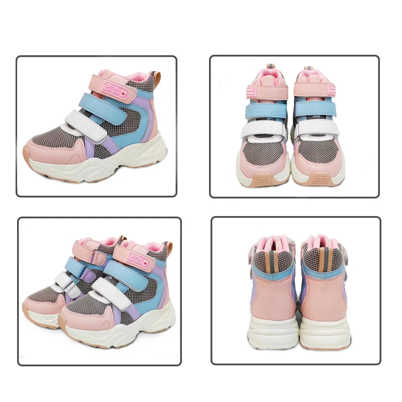 Ortoluckland-zapatos informales para niño y niña, zapatillas ortopédicas para caminar, botas planas sólidas, talla 21 a 33, para primavera