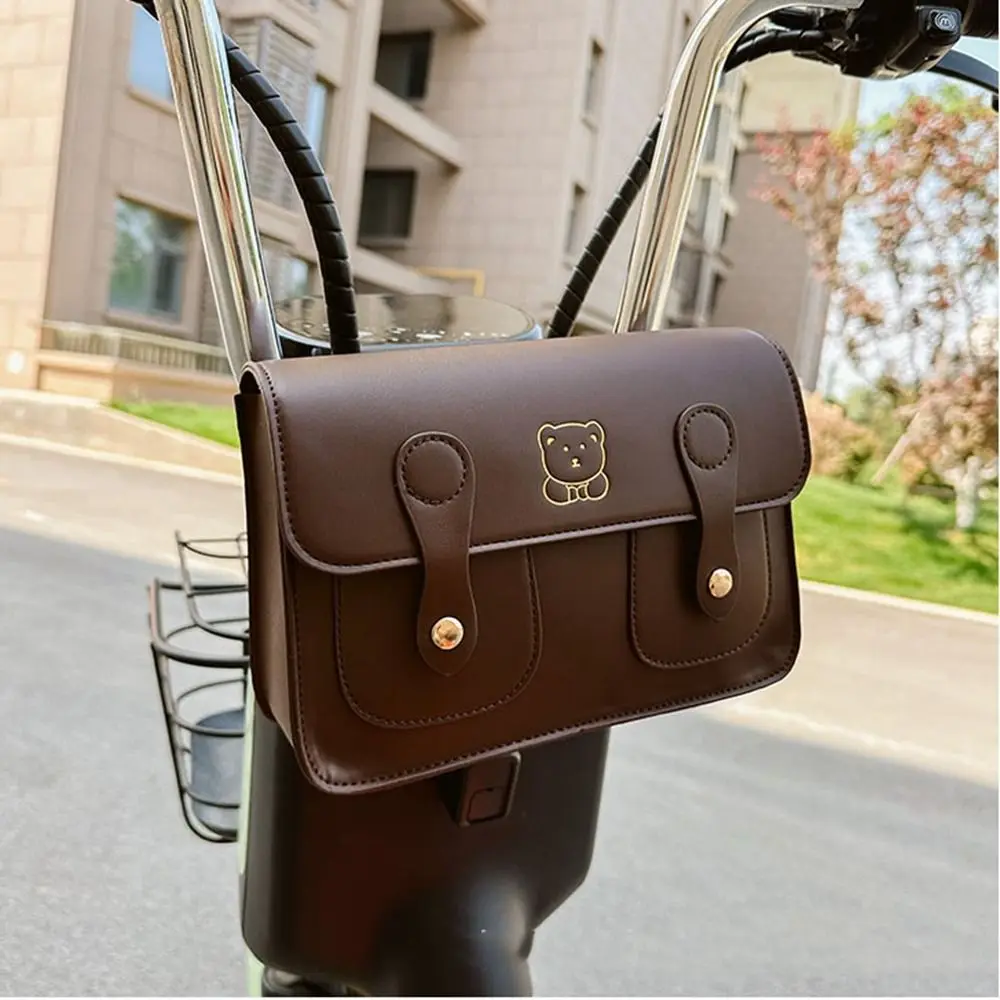 Handbag Bicycle Tail Bag Riding Equipment Bicycle Supplies Bike Saddle Pouch Bike Bag Rear Pannier PU Leather Cycling Bag Women