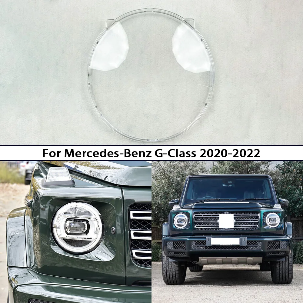 

Car Headlamp Reflector Housing For Mercedes-Benz G-Class W463 2020-2022 Headlight Lens Transparent Cover Front Light Bulb Shell