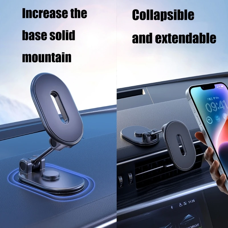 General Cell Phones Stand Strong Grip Foldable & Adjustable Holders Upgrades for Vehicle Use N2UB