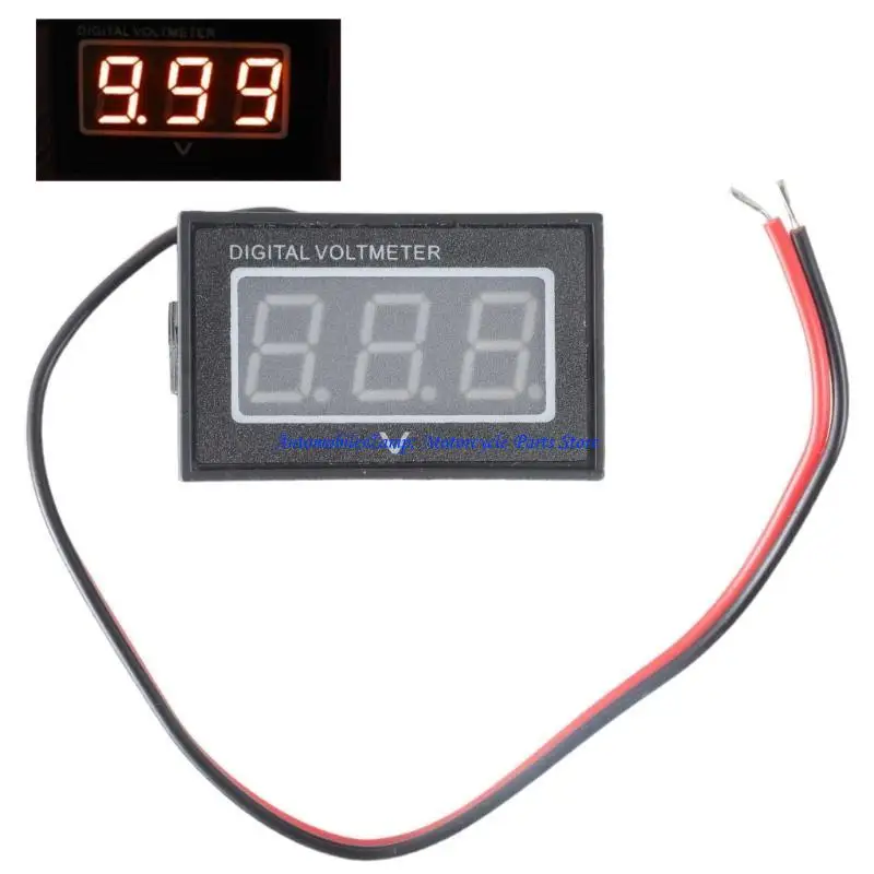 

H7BD Новый водонепроницаемый батарейный счетчик автомобиль автомобиль Digital Voltmeter светодиодный красный/зеленый/синий