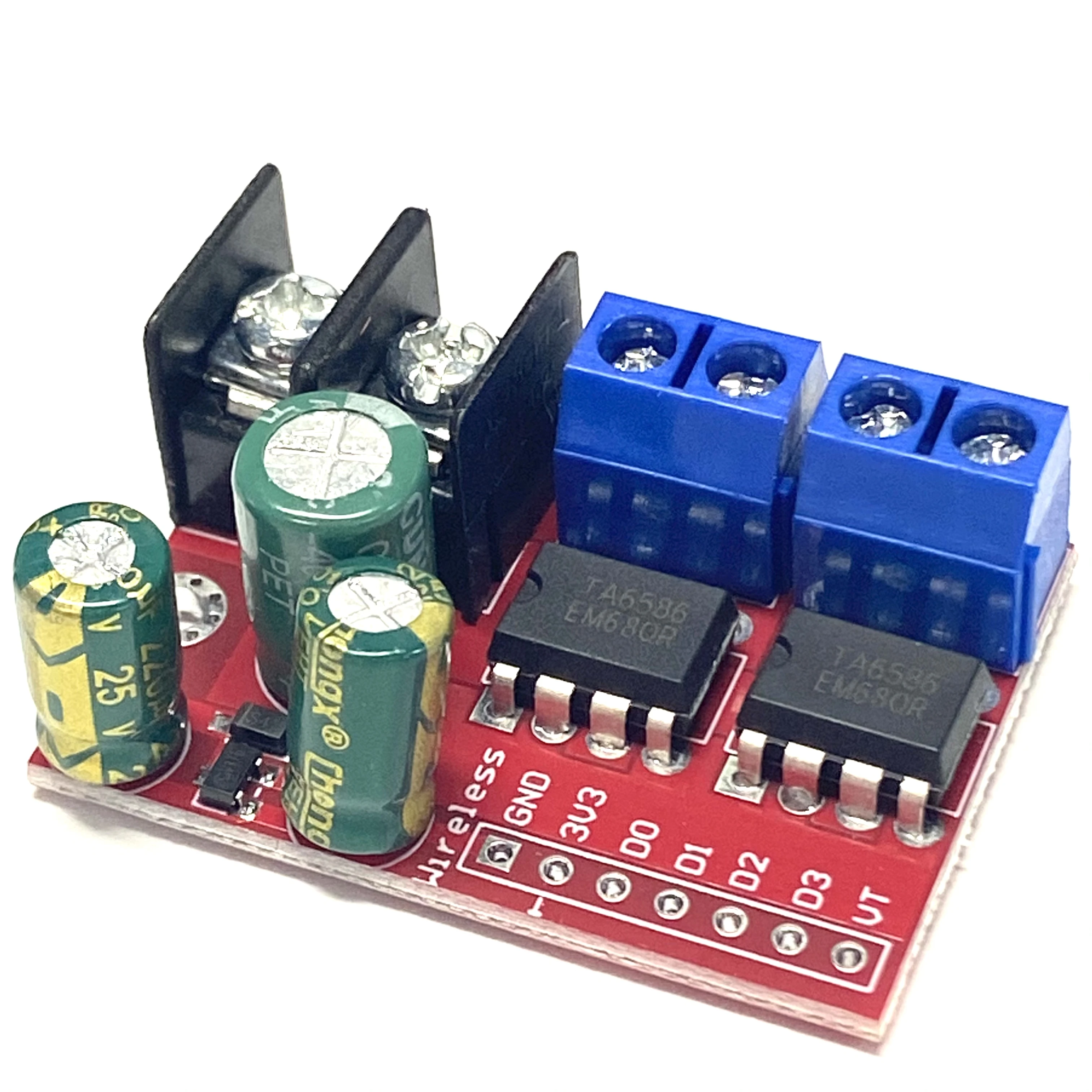 L298N 5A dual DC motor drive module everse PWM speed regulation can be controlled by remote control  double H bridge super 5AD