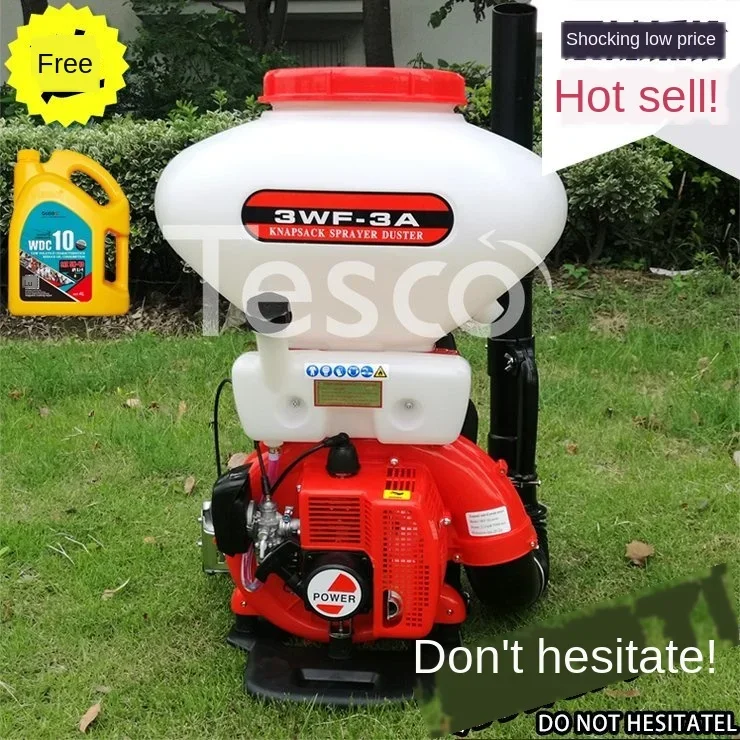 Gasoline Fertilizer Distributor Agricultural  Dispenser Seeder Multi-Function Backpack Sprayer-Duster