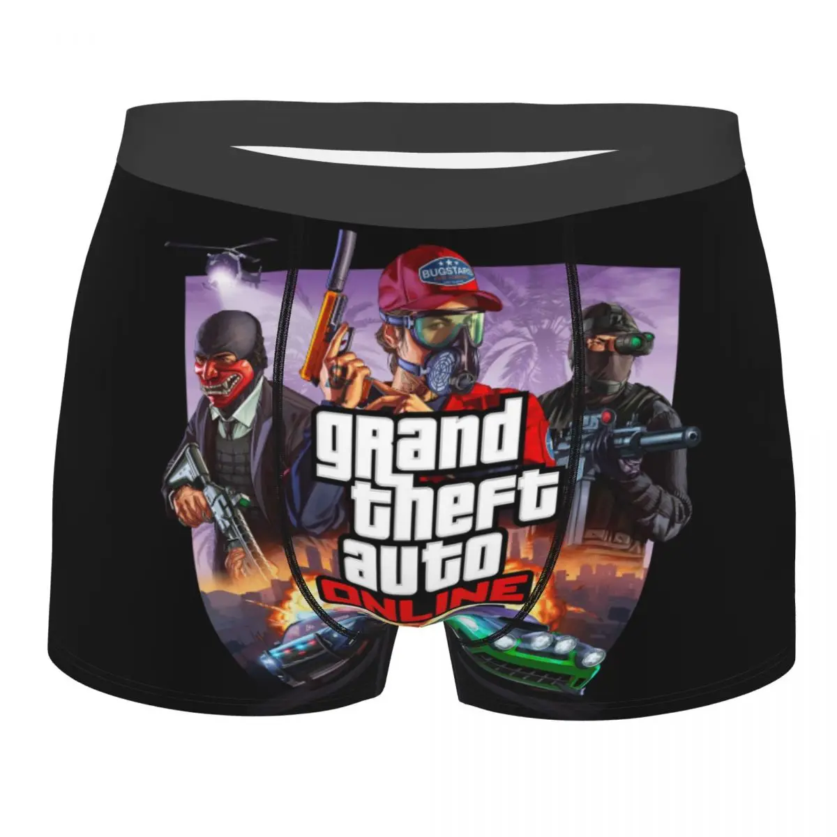 Grand Theft Auto Boxer Shorts For Homme 3D Printed GTA Adventure Game Underwear Panties Briefs Stretch Underpants