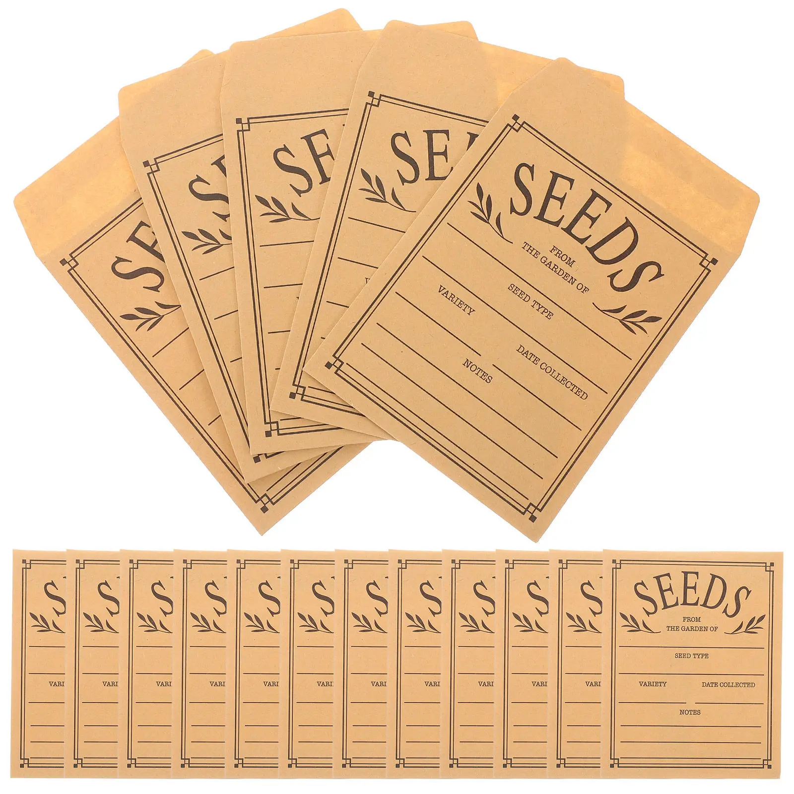 

50Pcs Seed Envelopes Paper Seed Packets Organizer Small Seeds Envelope Bags for Gardening and Planting Use Small Envelopes