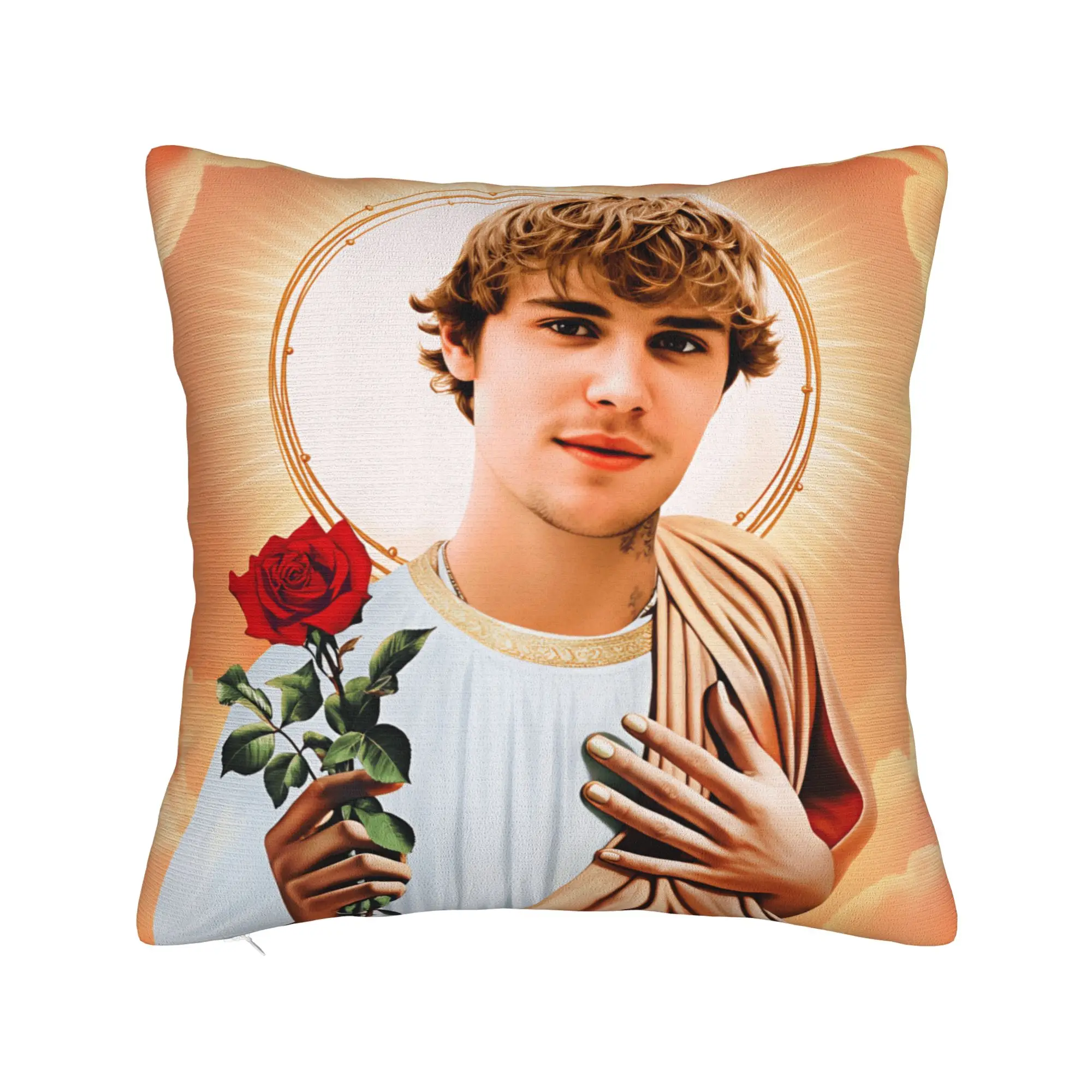 Pillow Cover J-JustinS B-Bieber saint Novelty Pillow Case For Sofa Couch Bed Living Room Pillowcases