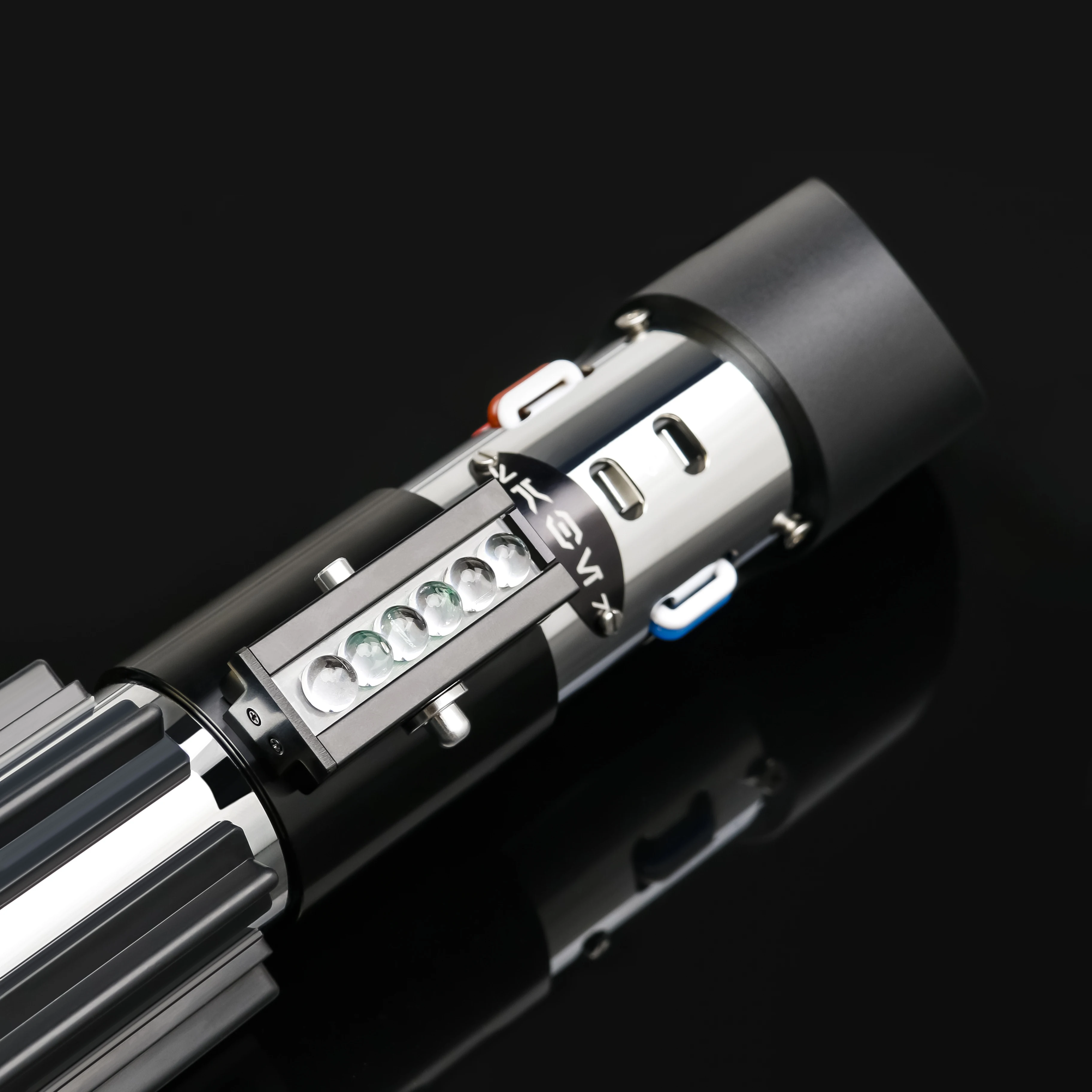 TXQSABER Lightsaber Replica Vader EP5 SD RGB Noe Pixel Light Sword Metal Handle FOC Smooth Swing Blaster Jedi Laser Sword Toys