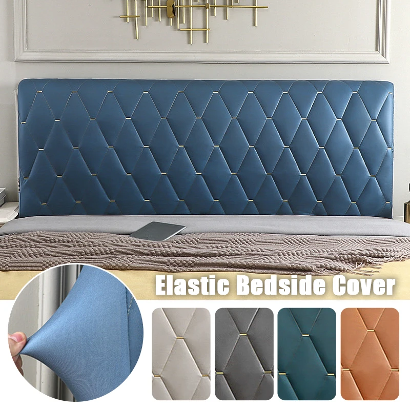 Technology Cloth Fabric Bed Head Cover European Luxury Elastic Thick Quilted Bed Back Protector Cover Headboard Dustproof Cover