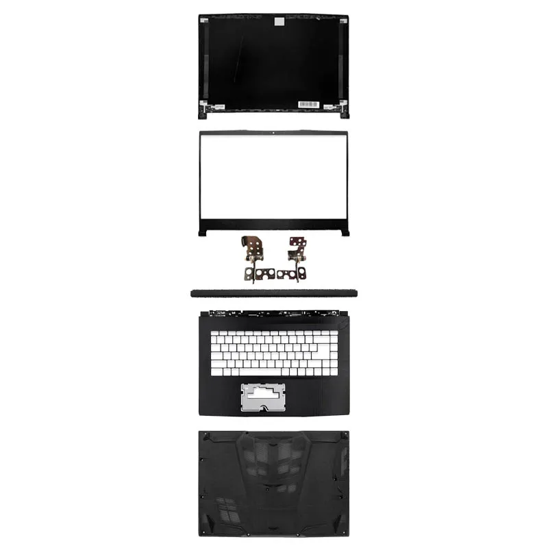 

Laptop Cover LCD Back Cover Front Bezel Hinges For MSI Thin GF65 10SD 10UE GF65 10SDR MS-16W1/16W2 Palmrest Lower Bottom Case