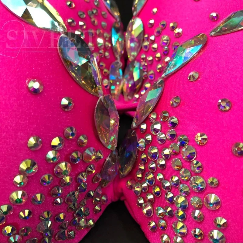 Sutiã de dança do ventre personalizado, faça você mesmo, fantasia simples, espumante, estampagem a quente, código de decoração, cor, reunião completa, formato de copo