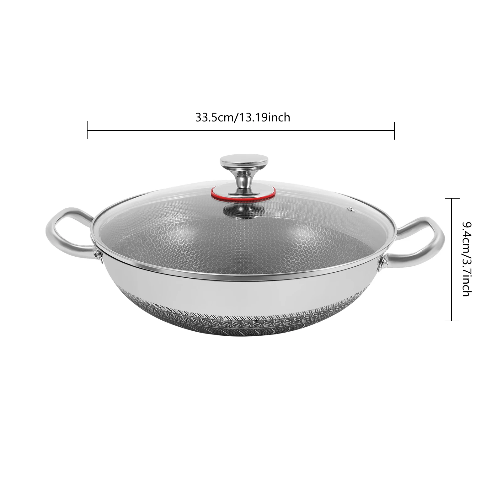 tainless Steel Frying Pan 13.2