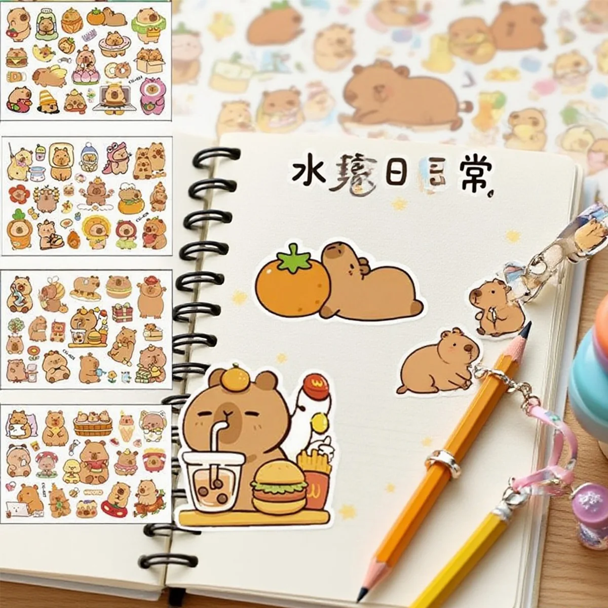 

Cute Capybara Party Favors Gifts Slap Bracelet Sticker Party Gift Baby Shower party Bag Fillers Christmas Stocking Fillers