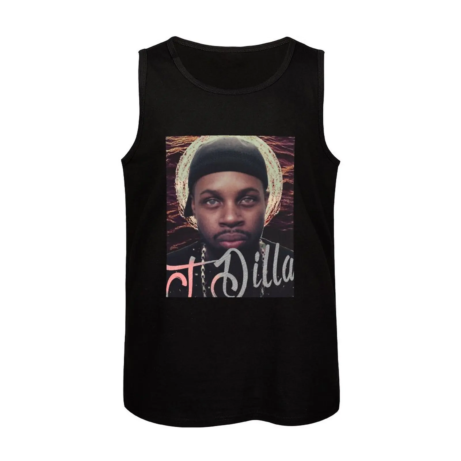 J Dilla - Jmadera Print Tank Top, Roupa esportiva para homens, Vestuário