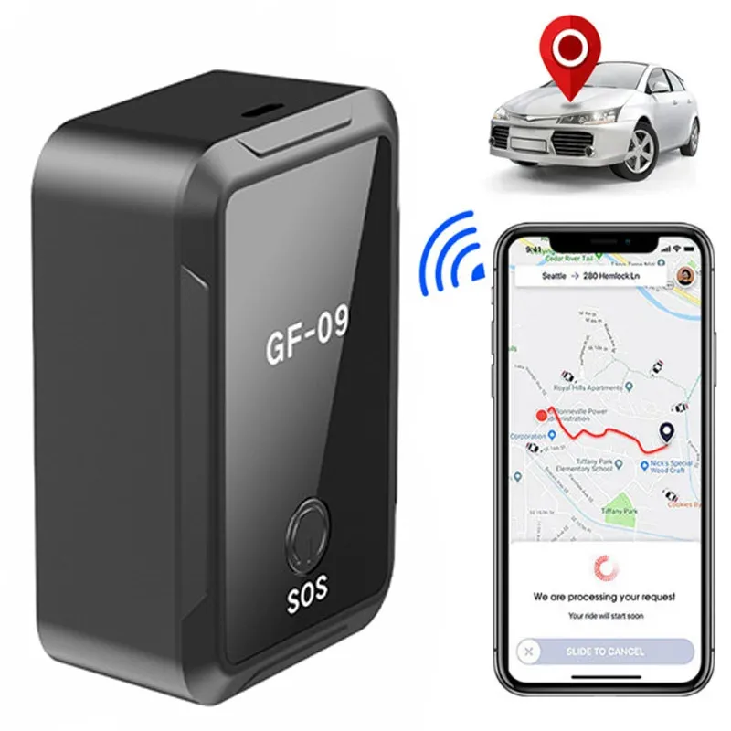 GF09 Mini AGPS Tracker App Anti-Theft Device WIFI LBS GSM GPRS Locator Magnetic Voice Recording  Remote Control Pickup Kit