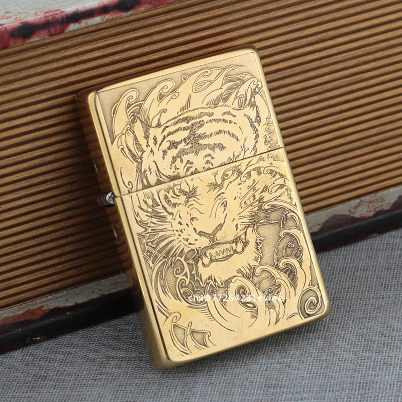 ZORRO الأصلي ZC9 ولاعة رقيقة جدا يندبروف تصميم الرجعية عالية القيمة منحوتة قسطنطين الإبداعية أخف وزنا مع صندوق