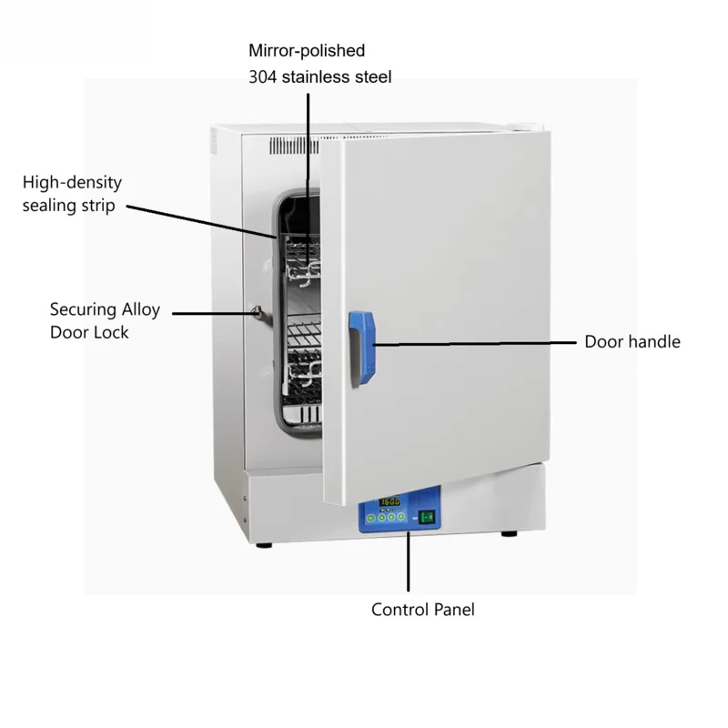 Stainless Steel Natural Convection Oven RT+10-200℃ Laboratory Drying Furnace