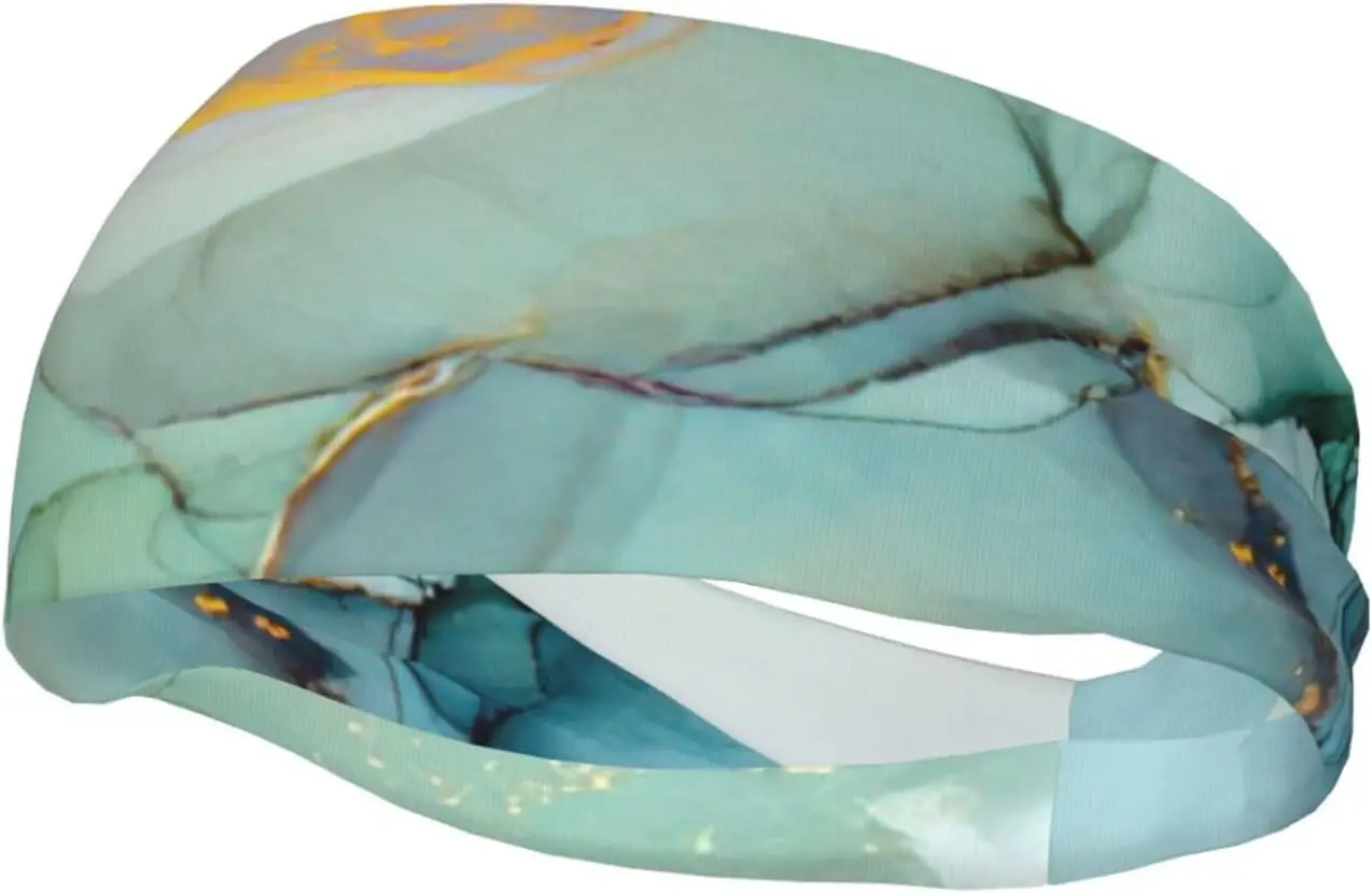 

Colourful Marble Print Sports Sweatband,Headband,Funny,lcute and Personalized,for Women Men Unisex