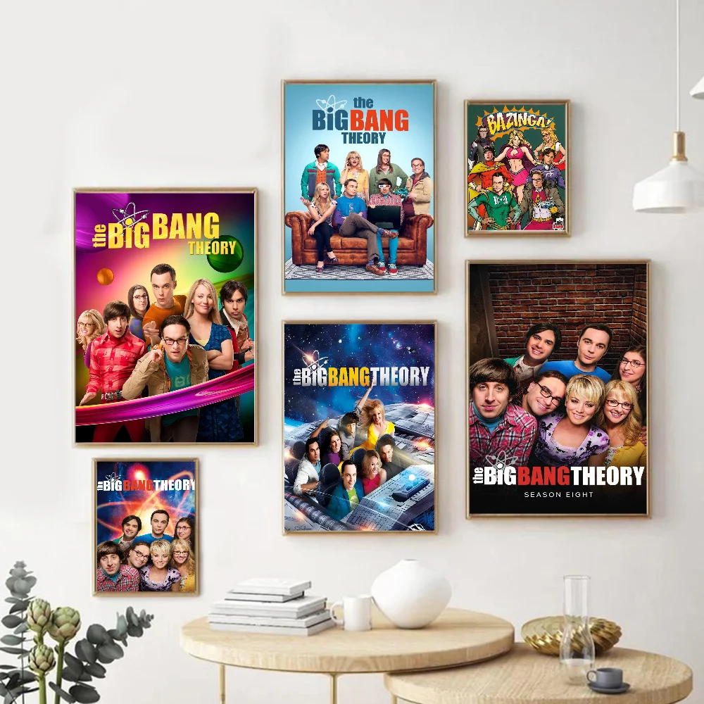

The Big Bang Theory DIY Sticky Poster Whitepaper Prints Posters Artwork Vintage Decorative Painting