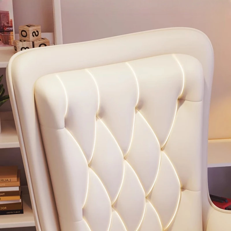 Nordic Lounge Sessel Entspannender ergonomischer Büro-Chefstuhl, rollend, bequem, Tabouret, eine Roulette, Esttique, Luxusmöbel