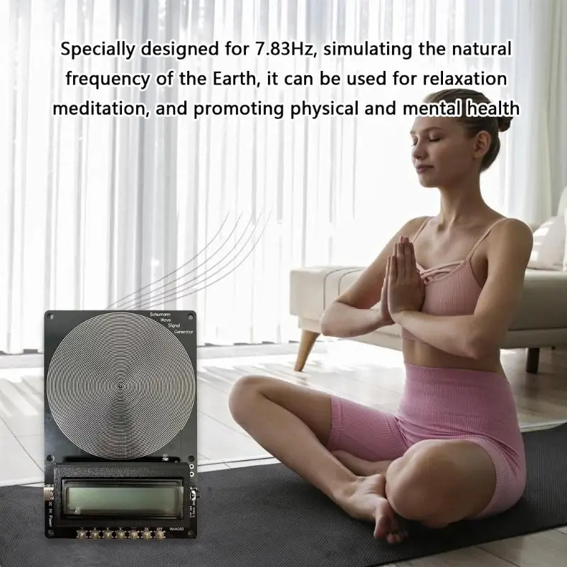 652F Adjustable Frequency Schumann Waves Generator 7.83Hz Sine Waves with Type C Power Interfaces 001Hz~100000Hz Ranges