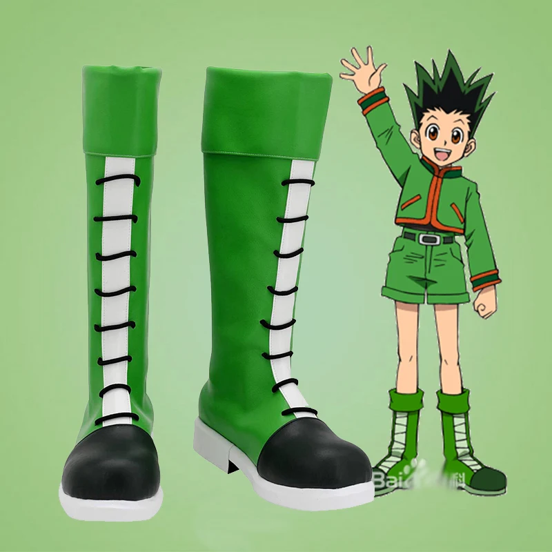 Anime Hunter Gon Freecss Cosplay Costumes Shoes Boots Gon wigs Suits Uniform for Party Customized Halloween Costumes