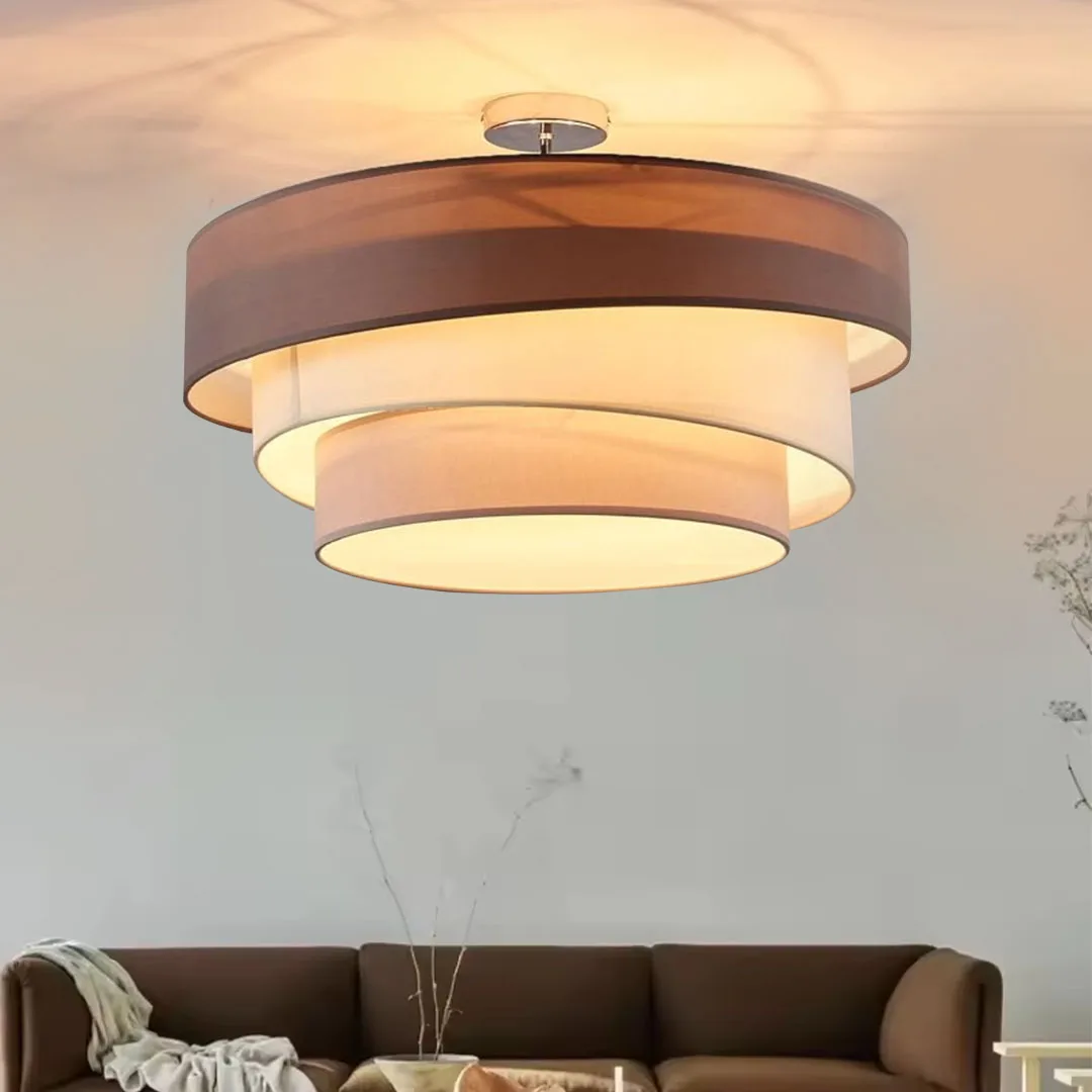

Cloth sunshade cover ceiling lamp Modern LED Round Ceiling light Bedroom Nursery Hallway Corridor Home Living Room Decor