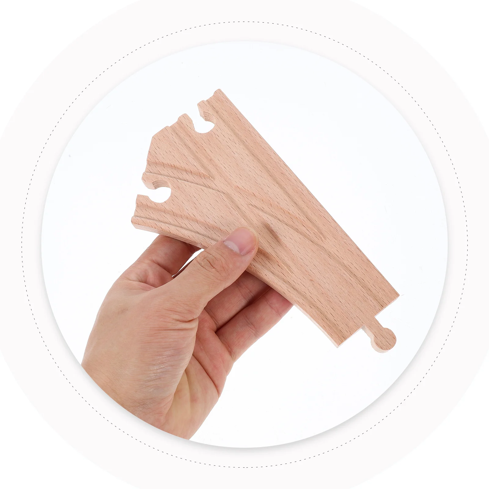 

2 шт. деревянные аксессуары для железной дороги: многофункциональные переходники для расширения, креативный набор для развития мелкой моторики у малышей