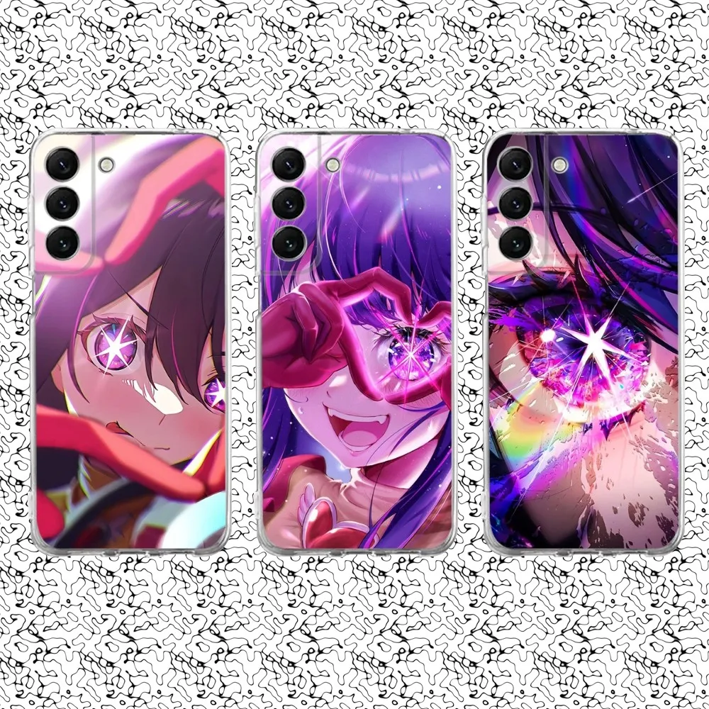 O-Oshi no K-Ko Phone Case Silicone For Samsung S30,23,21,22,20 FE lite,S10,9,PIus Note20ultra Soft Transparent