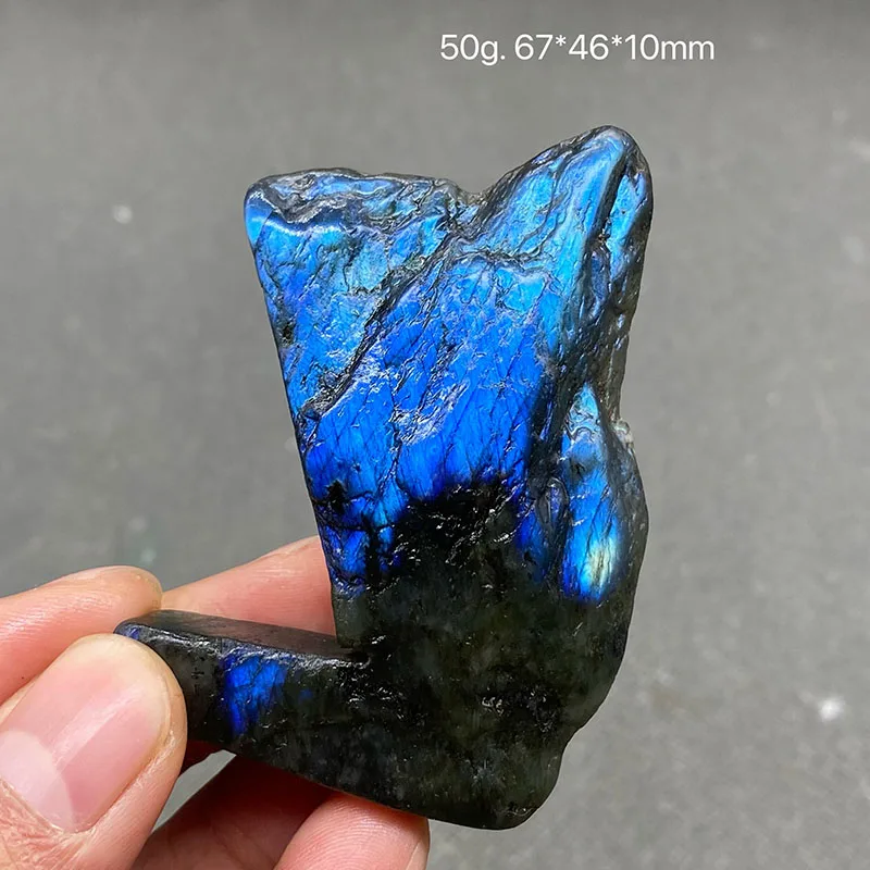 

100% Natural Labradorite Slice Quartz Mineral Crystal Specimen Collectible