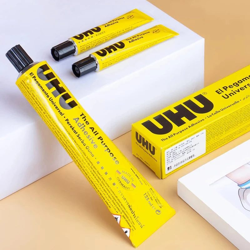 UHU All Purpose Transparent Adhesive Glue Extra Strong Clear Glue Handmade Model Glue Fabric Leather Glue DIY Glue