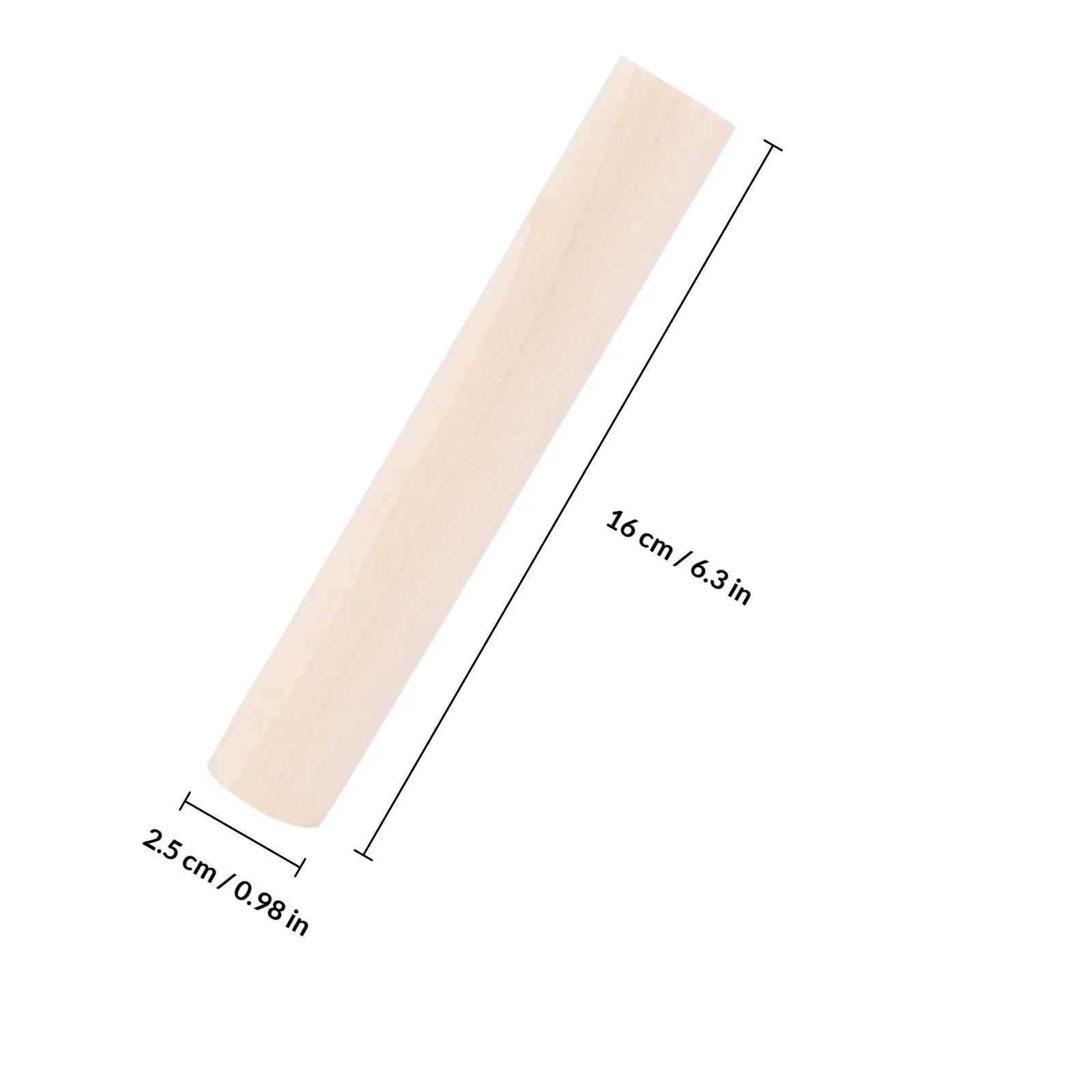 16Cm Lotus Wood Dumpling Rolling Pin Smooth Surface Sleek Edges Ideal for Dumplings Noodles Bread Ganmian Stick Roll Dough