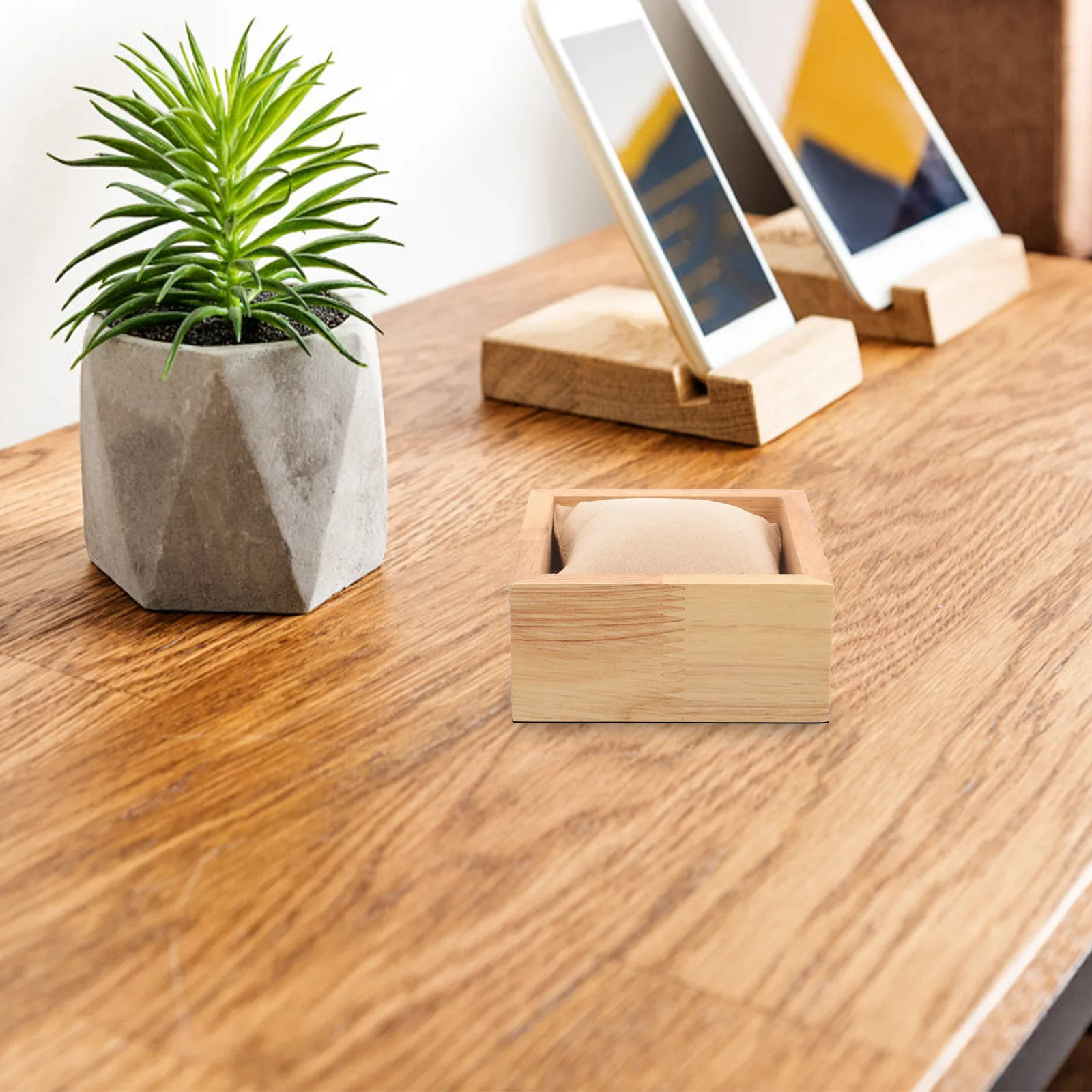Watch Display Box Solid Wood Travel Case Jewelry Organizer Soft Lined Multiple Storage Watch Pillow Tray Men Women
