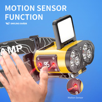 USB Rechargeable Sensor Ultra Bright Clip on Cap LED Light Headlamp Waterproof Head EDC Torch Flashlight Fishing Camping Lamp