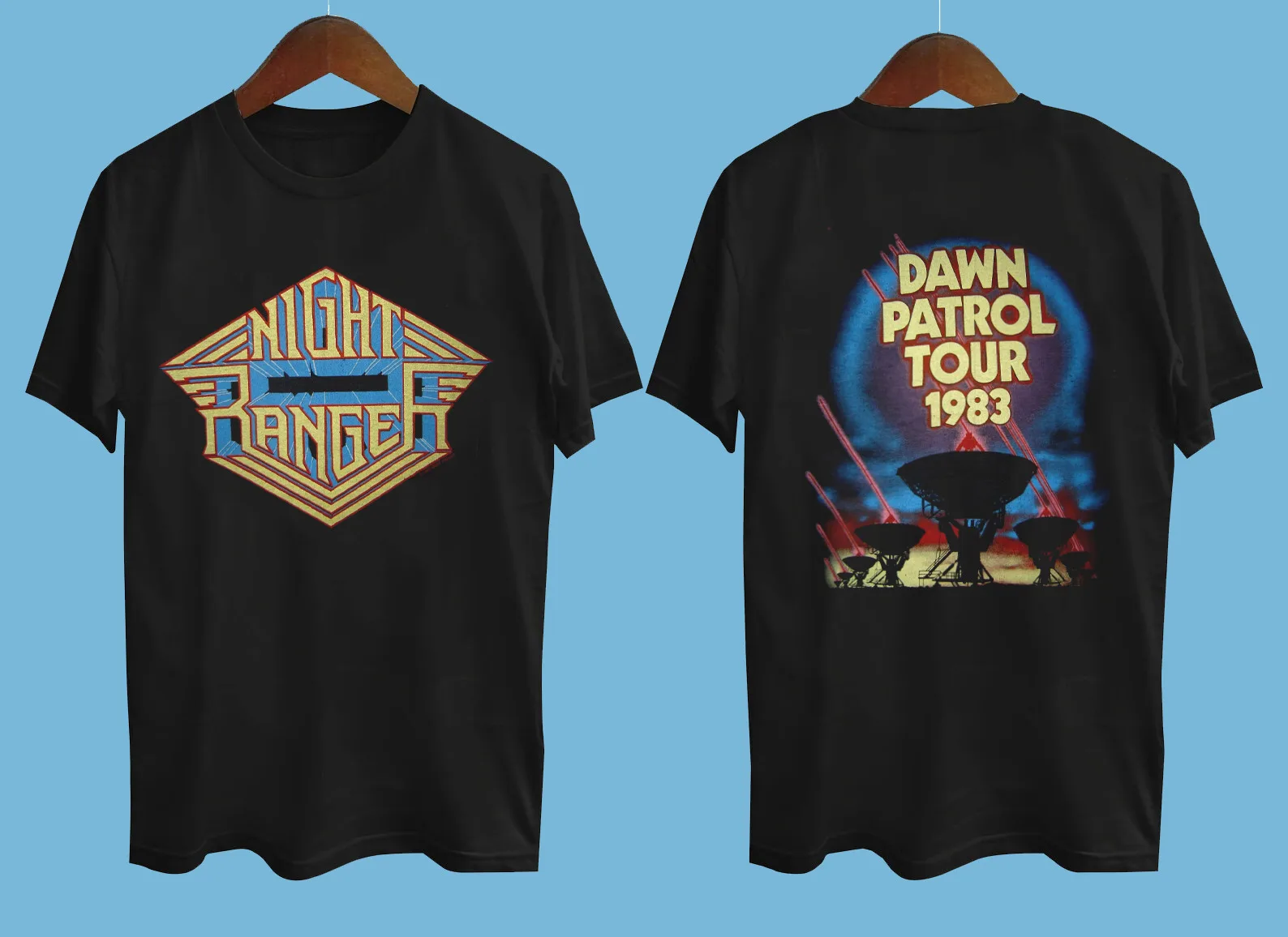 NIGHT RANGER 83 DAWN PATROL NEVER WORN NEVER WASH Black All Size Shirt AC2153