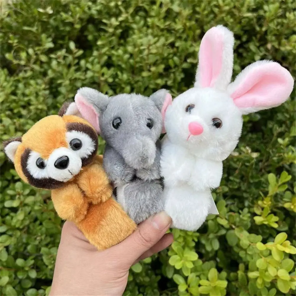 

Gift Jungle Animal Stuffed Animal Wristband Clap Circle Rabbit Bunny Cartoon Slap Bracelet Soft Party Supplies