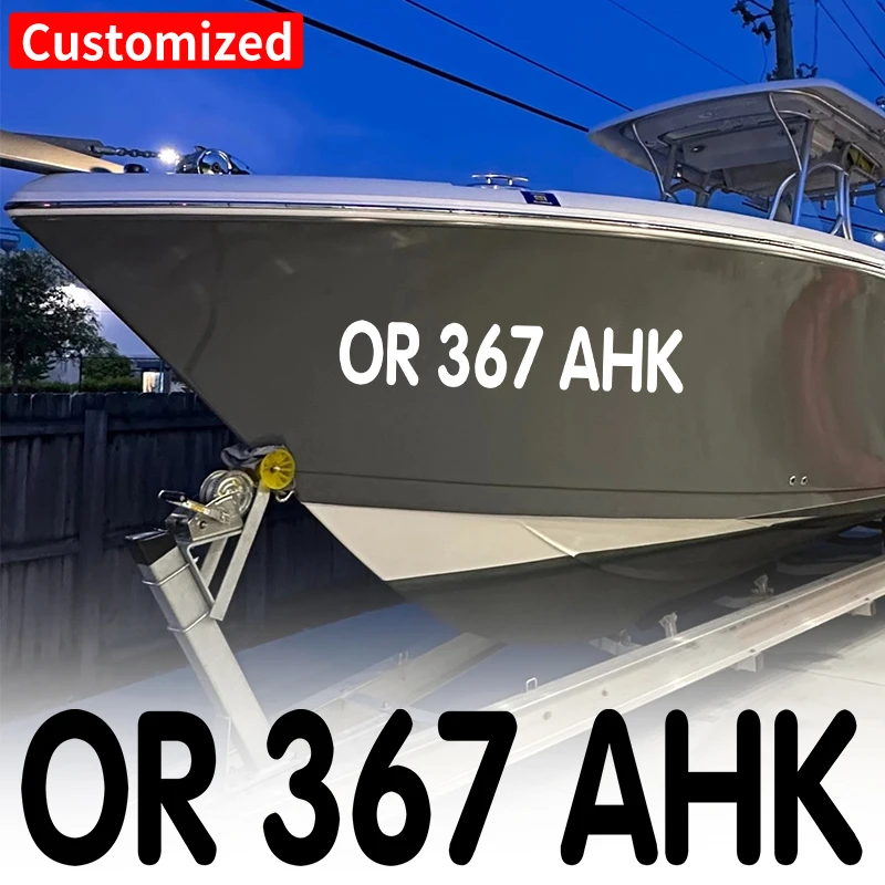 2 pz/foglio adesivi per barche personalizzati autoadesivi impermeabili per barche a vela barche a motore kayak auto decalcomanie in vinile modificate personalizzate