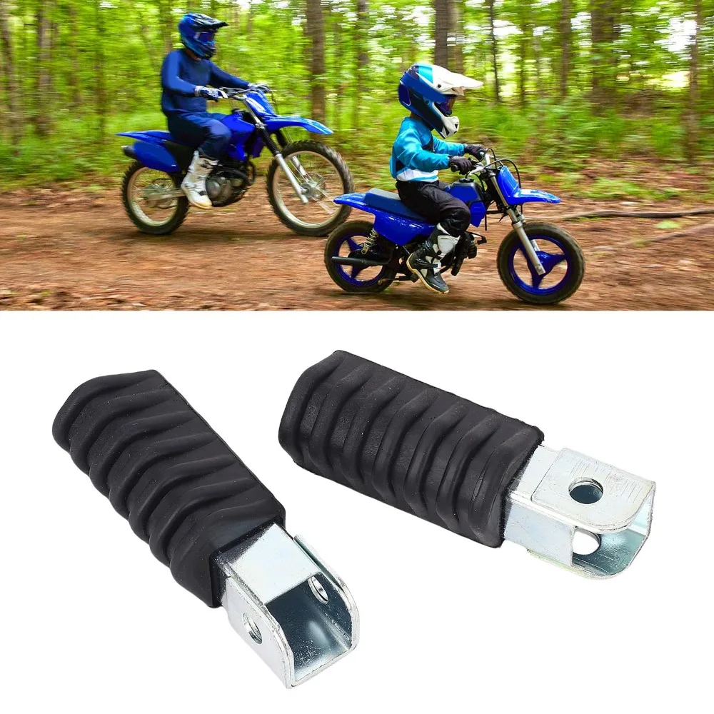 2PCS Left & Right Motorcycle Foot Pegs Durable Construction Anti-Slip Surface ATV Foot Pegs Dirt Bike Footrest Dirt Bike Riding