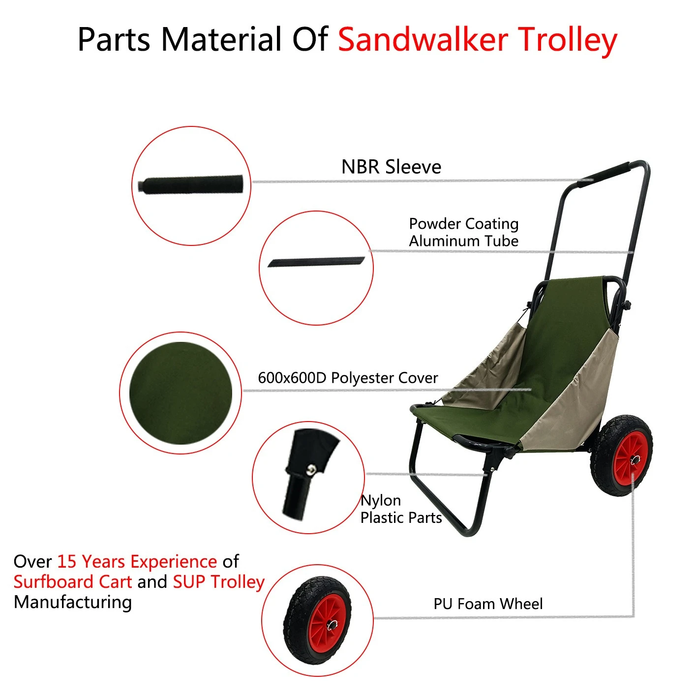 Lightweight Portable Universal Shopping Camping Stall Foldable Load-bearing All-Terrain Available Aluminum Alloy Trolley