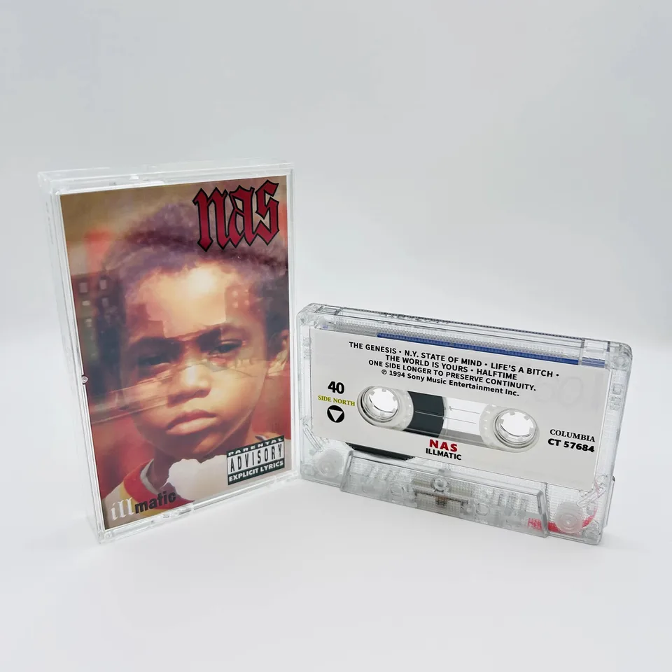 Rap Dara Jones Nas 음악 테이프 Illmatic 앨범 Life's A Bitch 카세트 코스프레 워크맨 레코더 자동차 사운드 트랙 박스 파티 음악 썸네일 6
