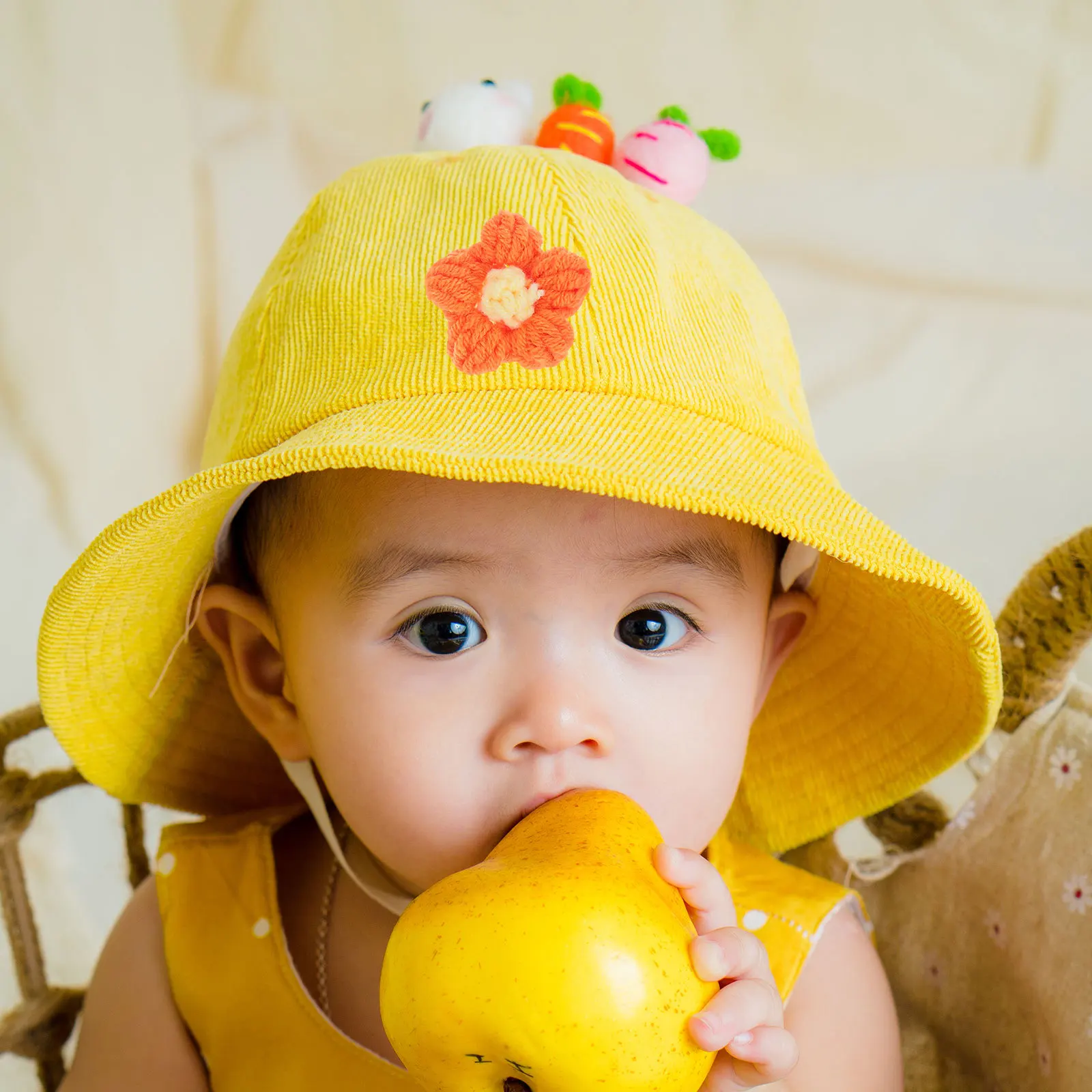 

50Pcs Crochet Flowers Handmade Puff Stitch Yarn Flowers for DIY Clothing Hats Hair Accessories Party Decorations Crafts