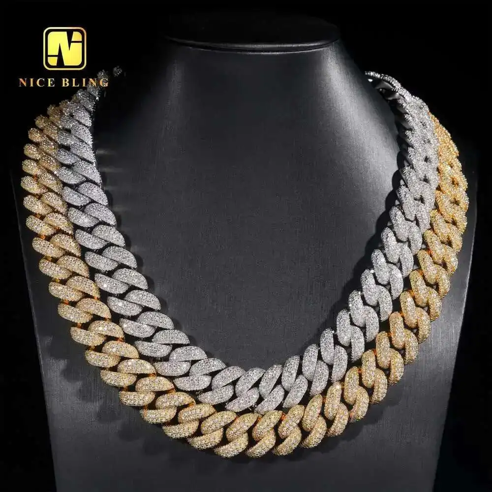 

Wholesale Big Size Cuban Link Necklace 18k Gold Plated Hip Hop Rappers Thick Cuban Chains 18mm Brass Necklace and Bracelets