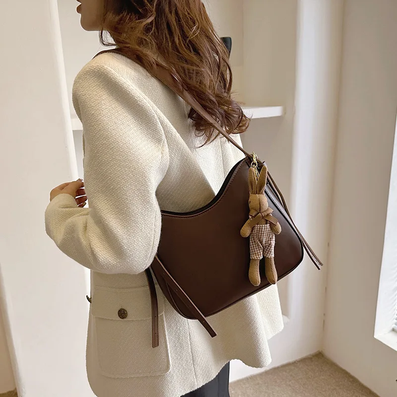 Retro Popular Shoulder Bags For Women Luxury trend New Fashion PU Leather Bag Female Young Ladies Cross Body Handheld