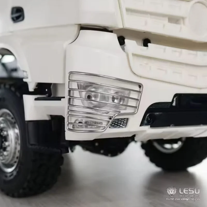 1/14 RC Truck Lampenabdeckung Schutznetz Scheinwerferabdeckung Schutznetze für Tamiya Arocs Kipper-LKW Lesu G-6175 Modell-LKW – Detail 1