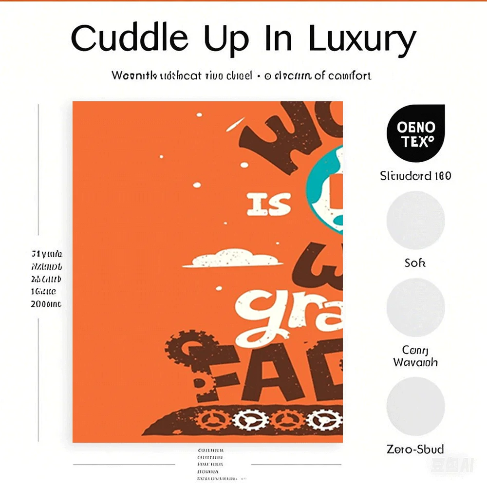 Cobertor de lã O mundo não é um desejo Granting Factory para quarto Capa de edredão moderna e simples, respirável, não desbota, resistente