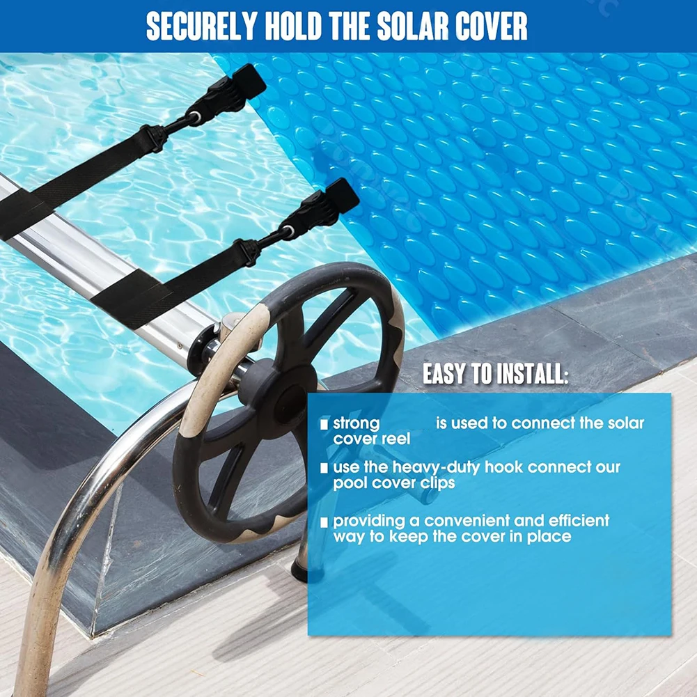 

Pool Solar Cover Reel Belt System Designed to Resist Wear and Tear with Strong Grip for Secure Solar Cover Handling and Storage